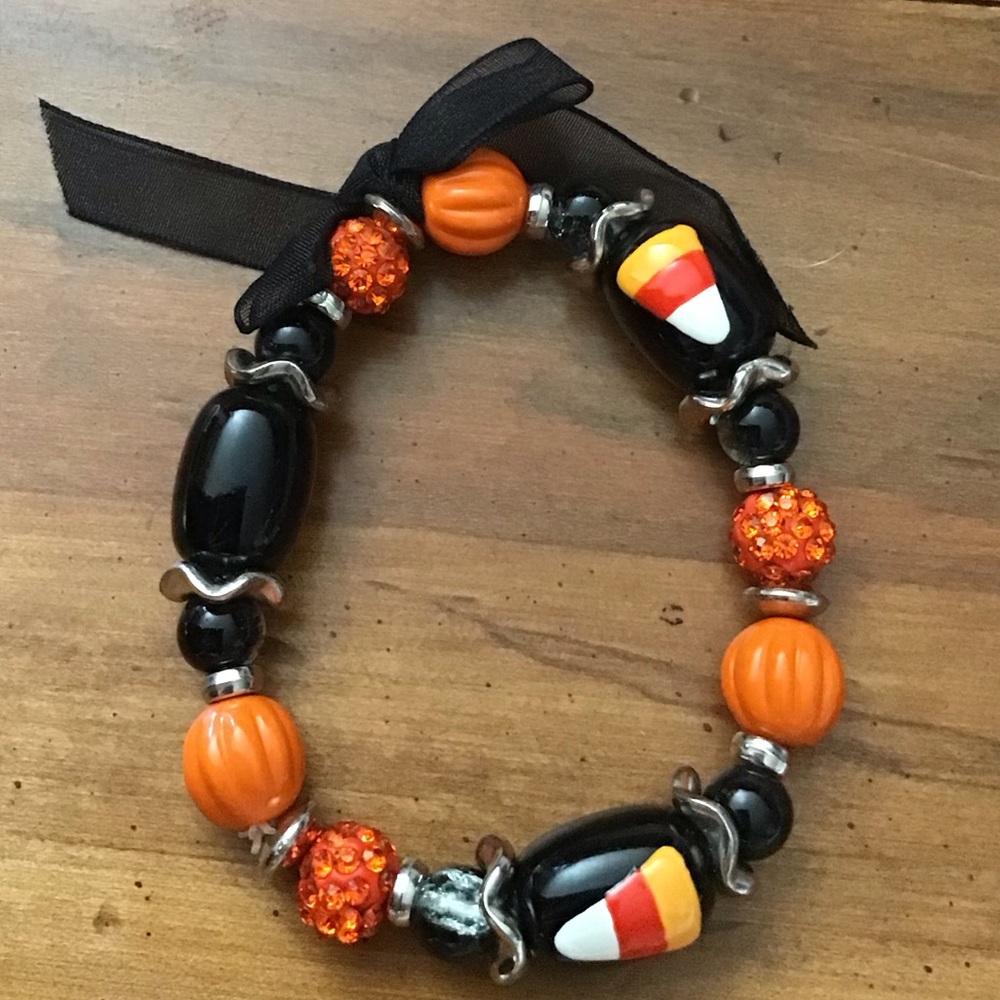 New Stunning Fall Stone and Silver Bracelet in silver, Orange, Brown& Bl…